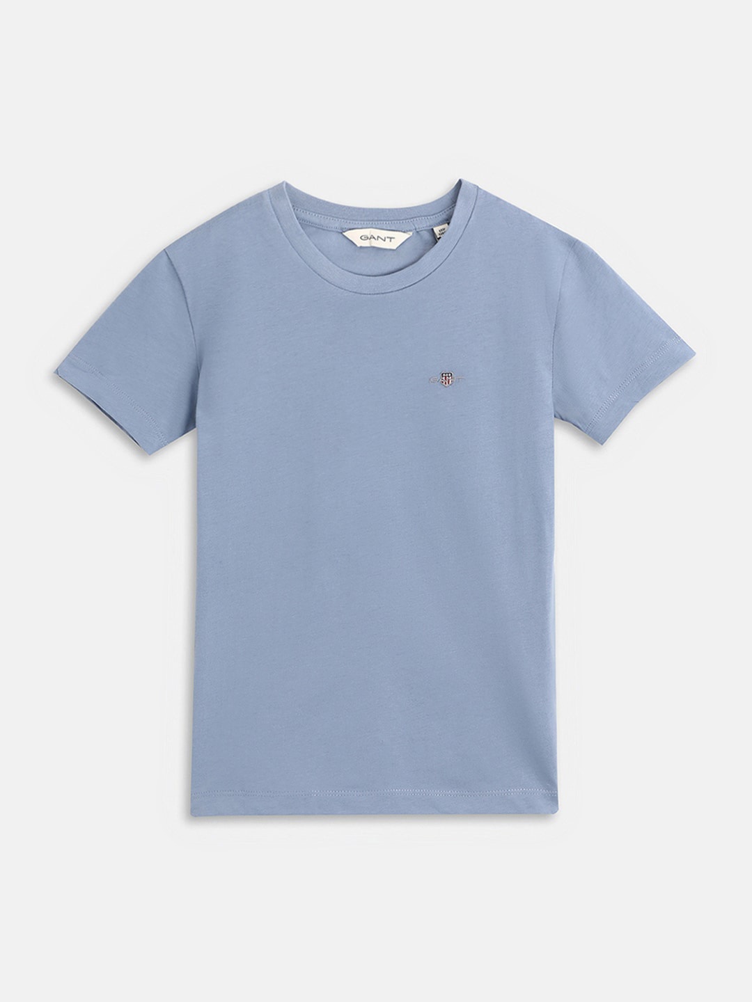 

GANT Boys Round Neck Cotton T-shirt, Blue