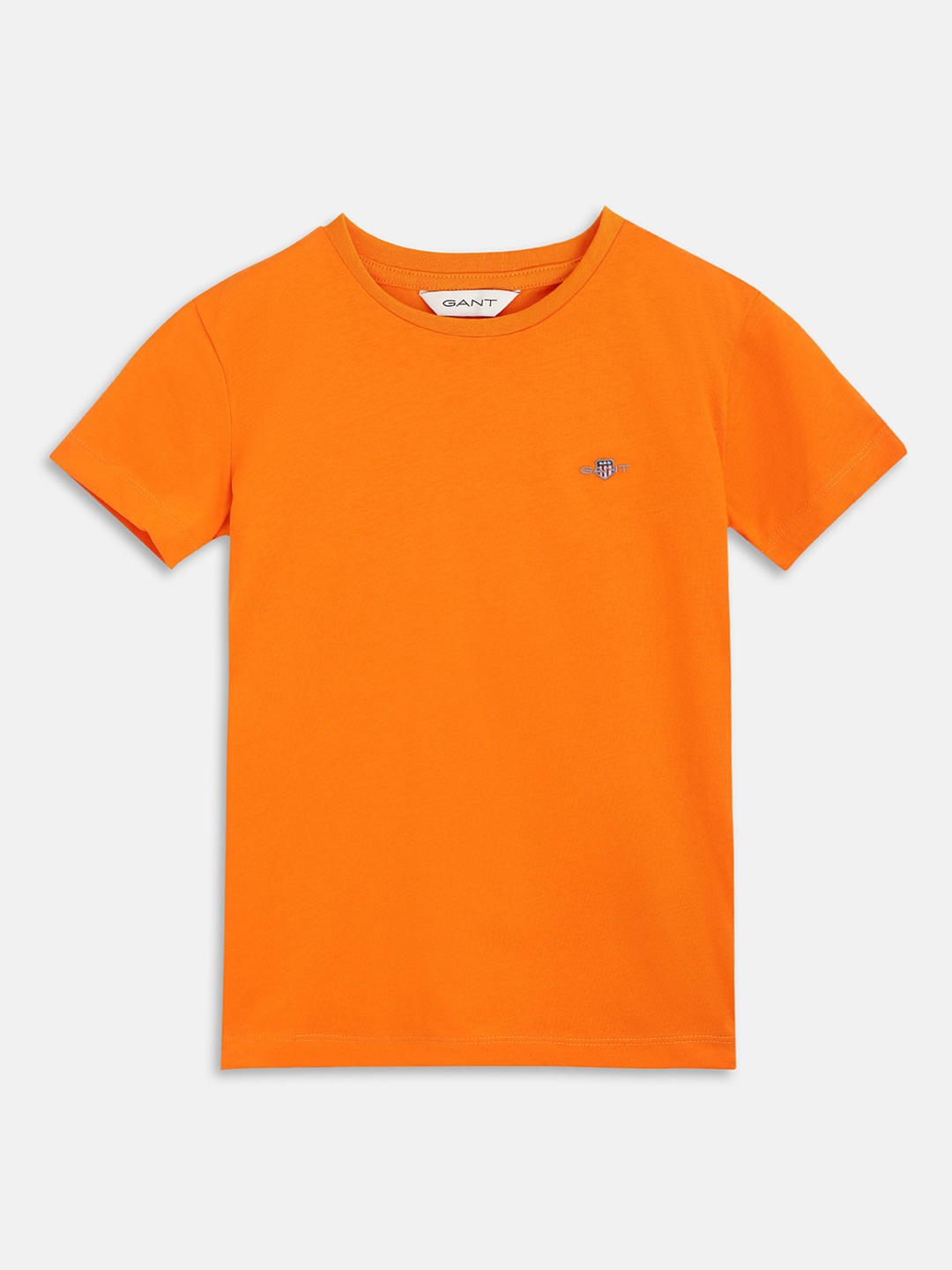 

GANT Boys Round Neck Cotton T-shirt, Orange