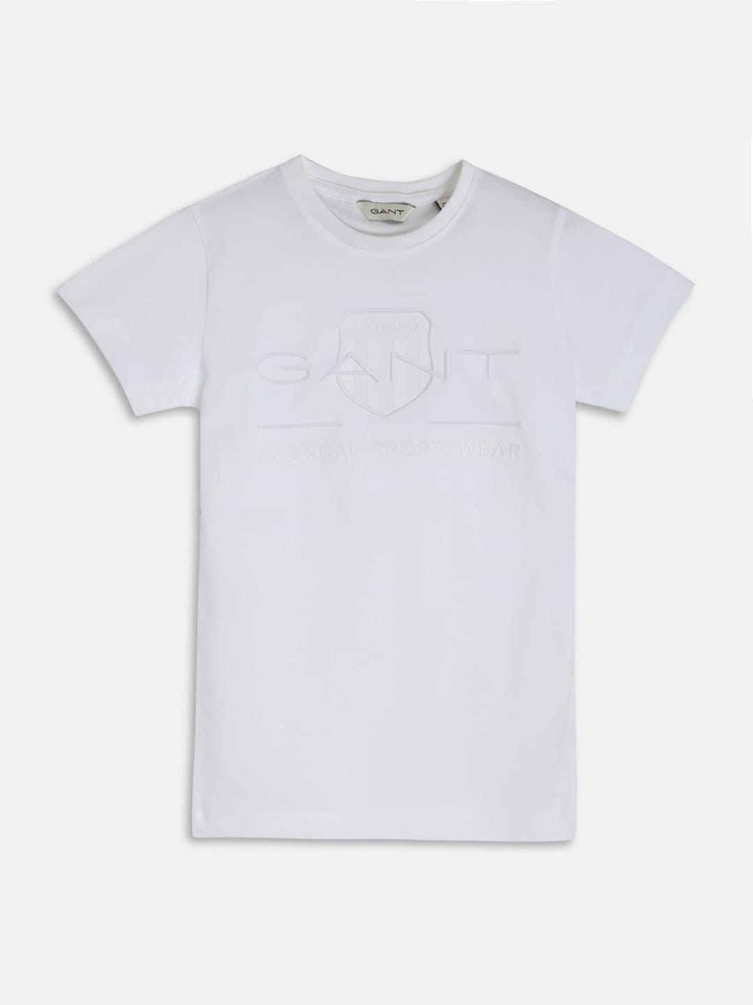 

GANT Boys Typography Printed Cotton T-shirt, White