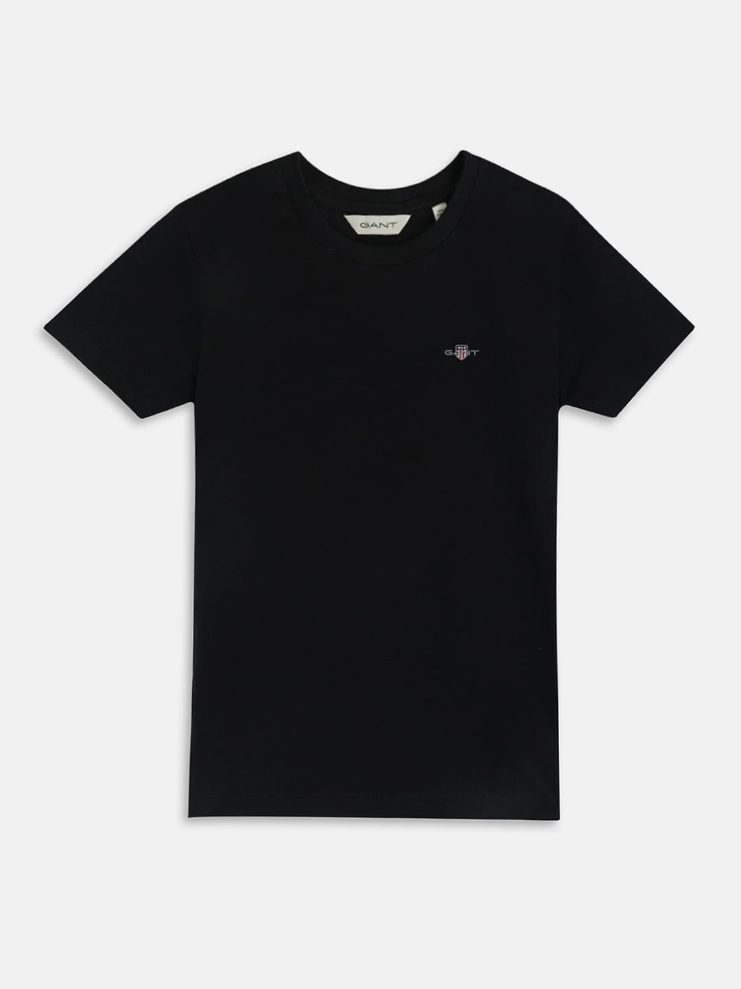 

GANT Boys Round Neck Cotton T-shirt, Black