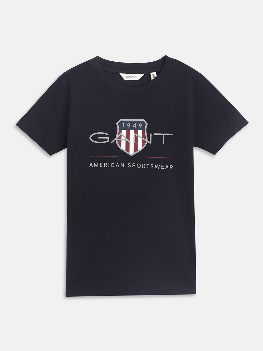 

GANT Boys Typography Printed Cotton T-shirt, Navy blue