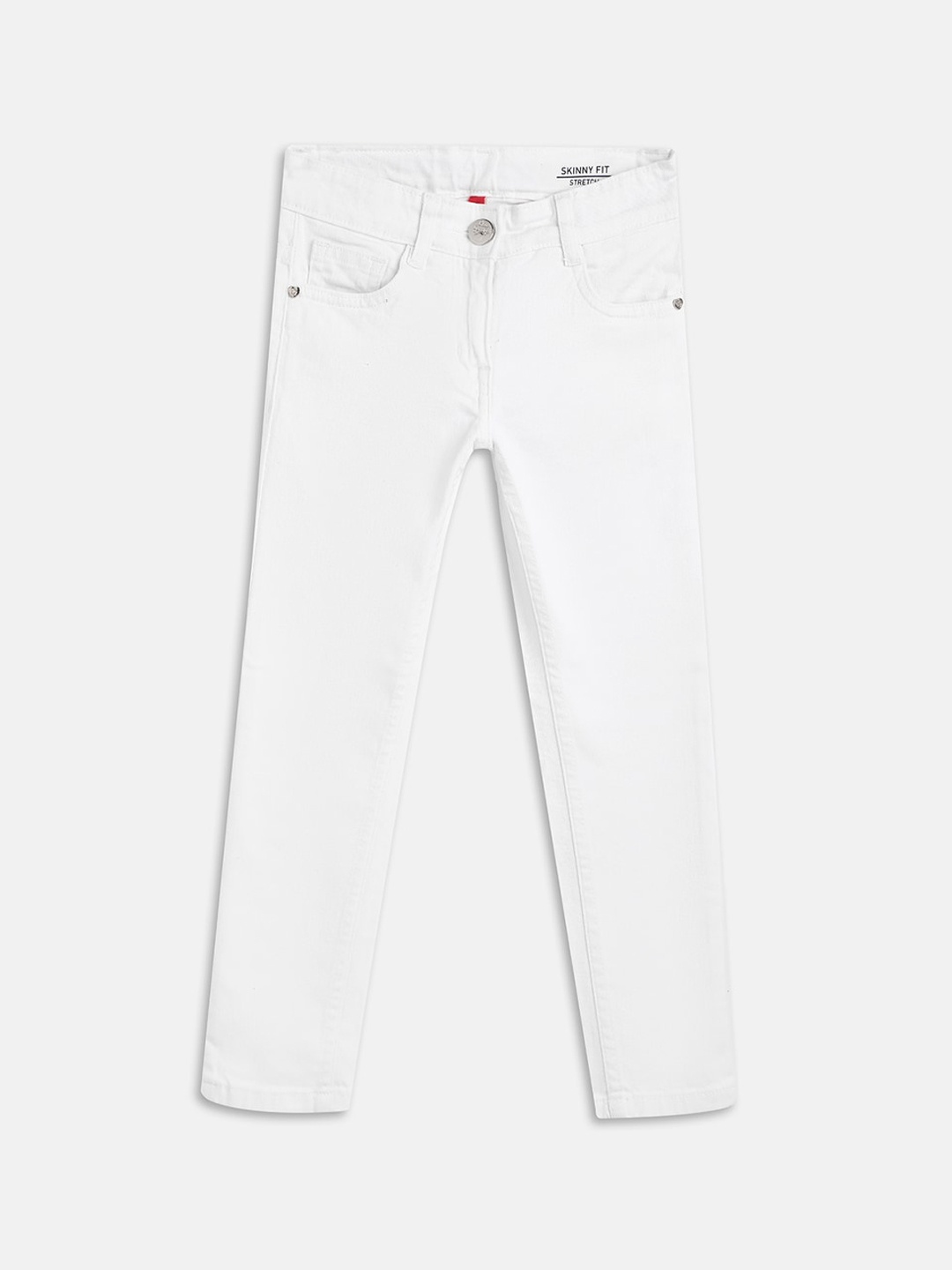 

Blue Giraffe Girls Clean Look Stretchable Jeans, White