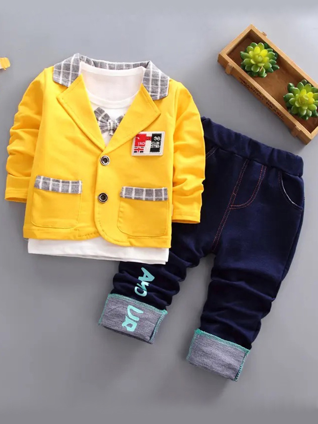 

Bold N Elegant Boys 3 Piece Party Suit, Yellow