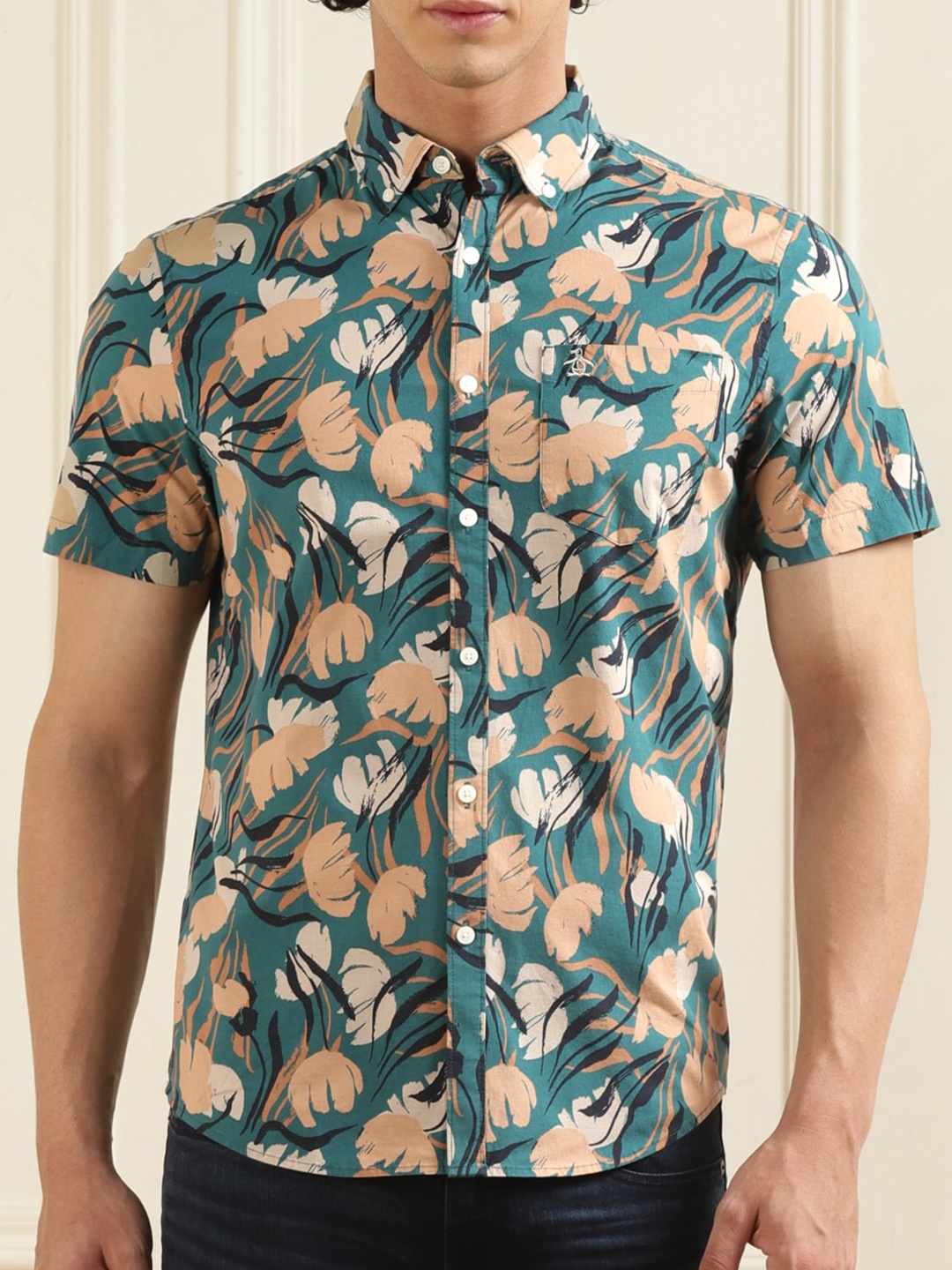 

Original Penguin Floral Printed Casual Shirt, Blue