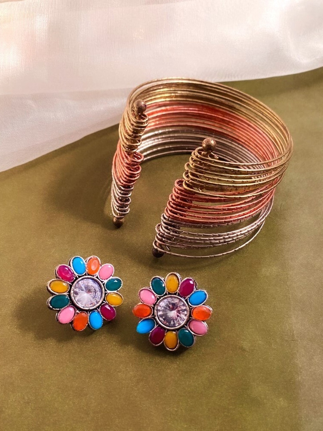 

ATIBELLE Set Of 2 Silver-Plated Jewellery Set