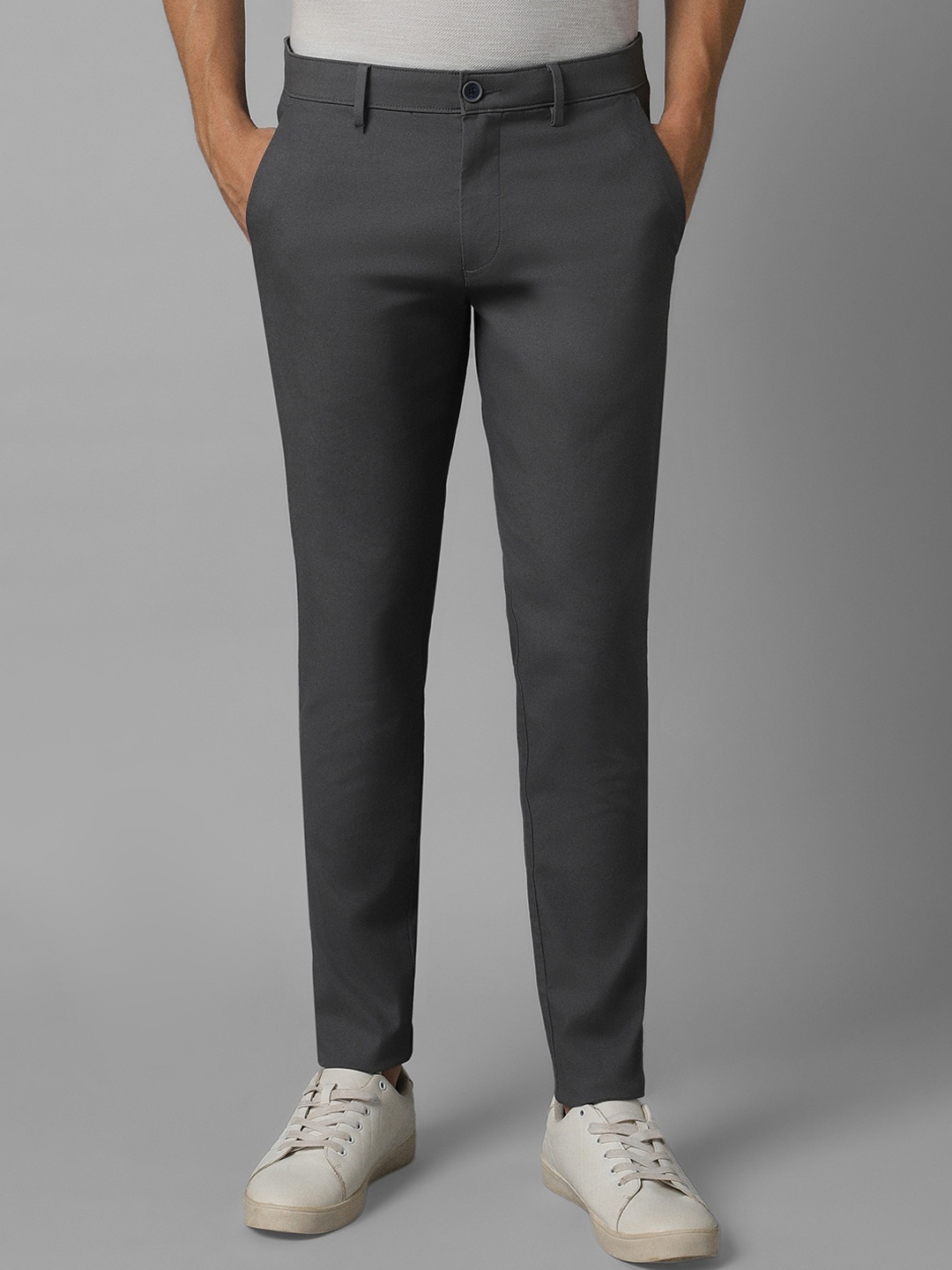 

Louis Philippe Sport Men Slim Fit Mid Rise Chinos, Grey