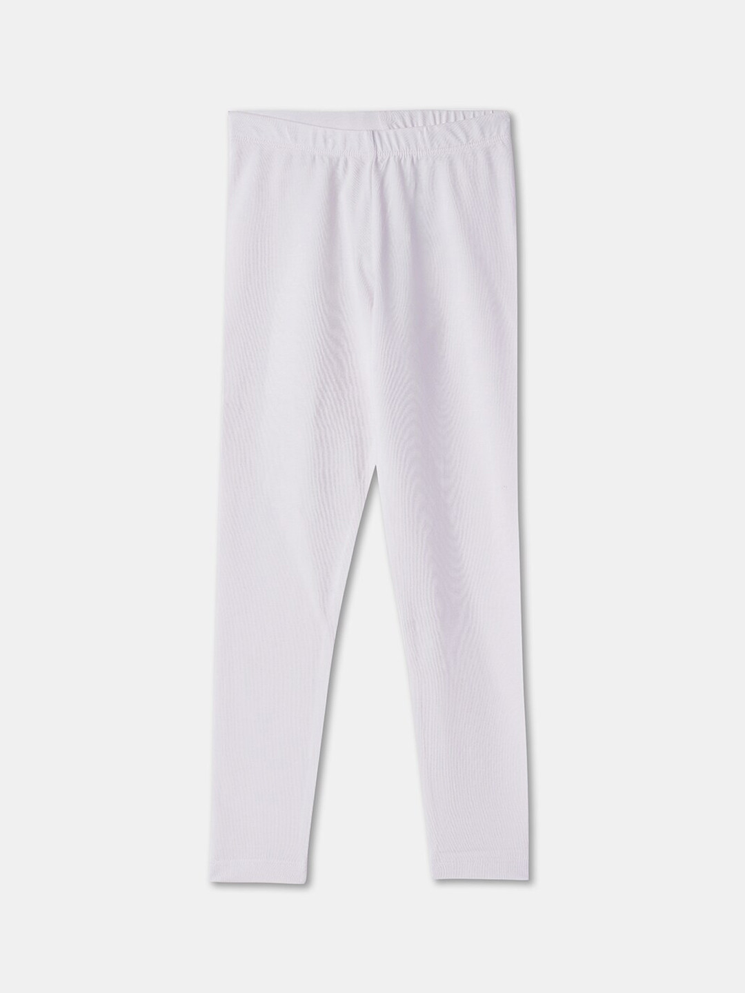 

R&B Girls Cotton Ankle Length Leggings, White