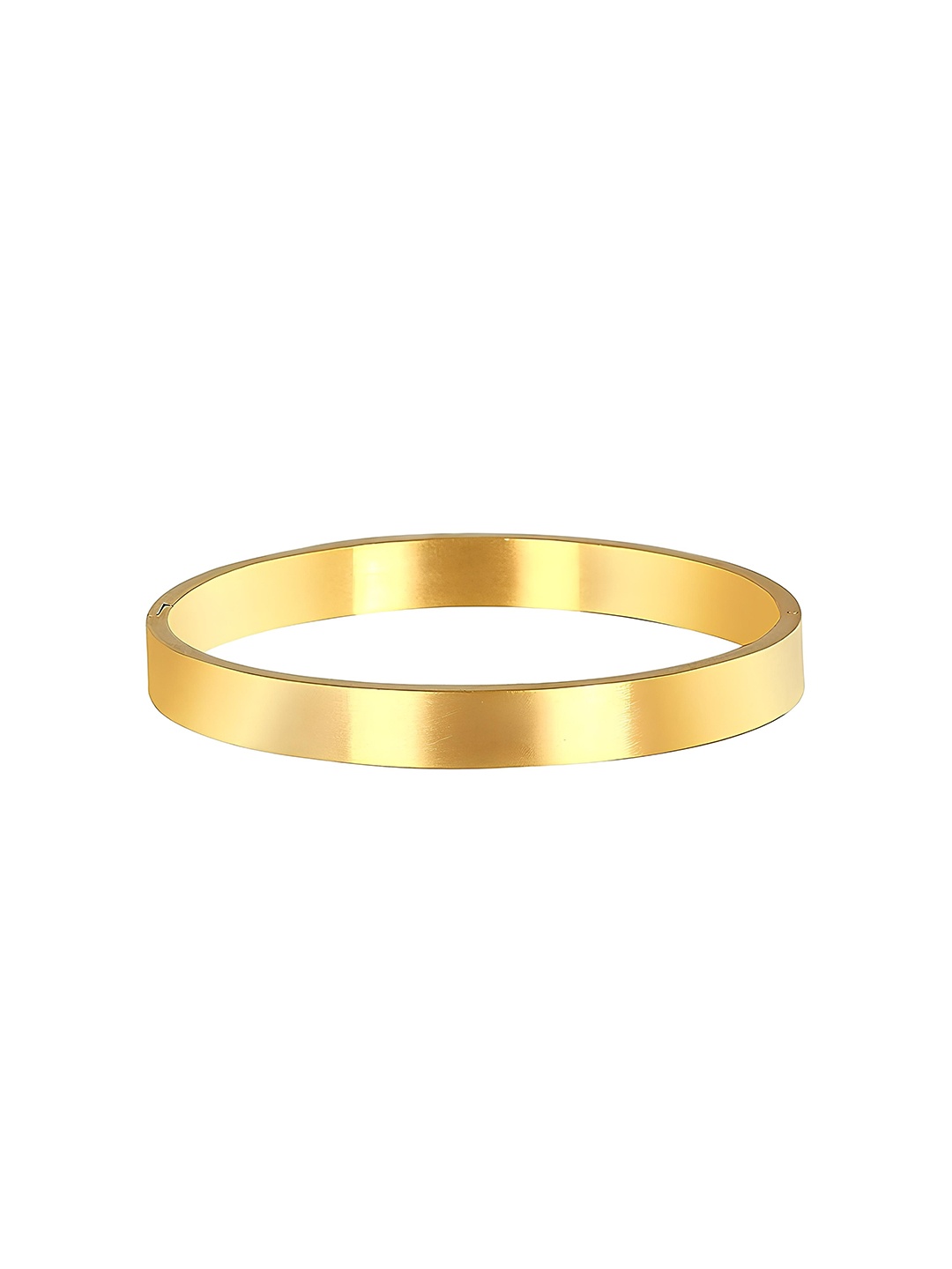 

KARISHMA KREATIONS Unisex Gold-Plated Stainless Steel Kada Bracelet