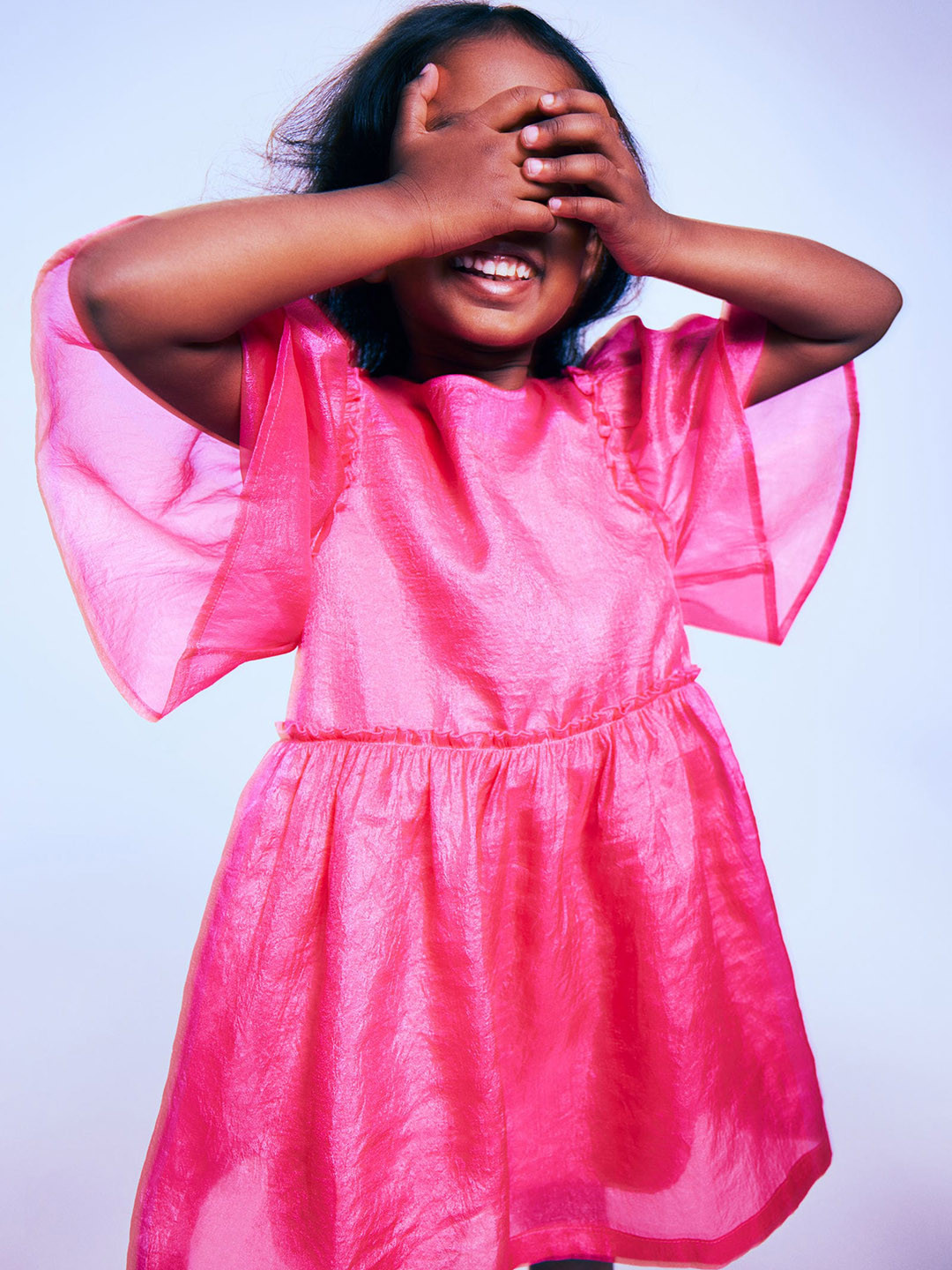 

H&M Girls Frill-Trimmed Dress, Pink