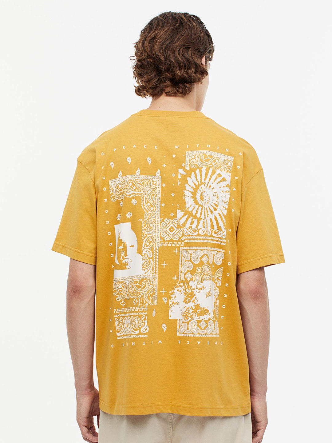 

H&M Loose Fit T-Shirt, Yellow