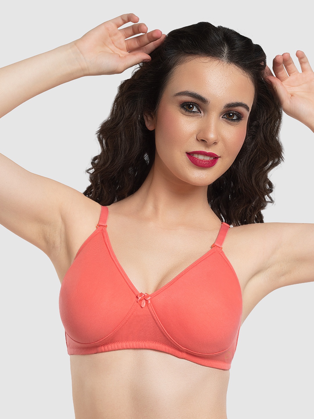

Lovable Full Coverage Non Padded Non-Wired Seamless Every Day Bra With All Day Comfort, Pink