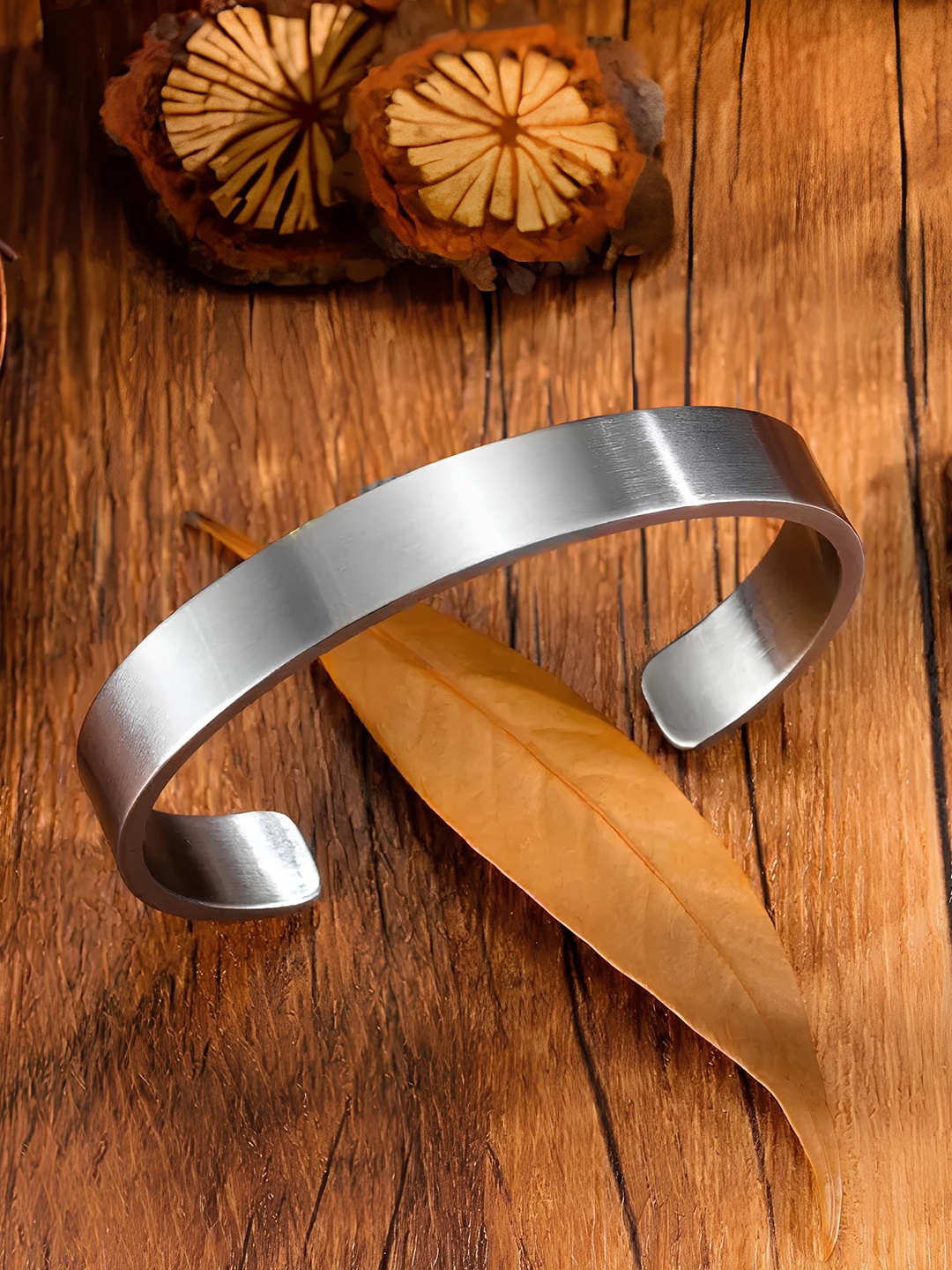 

KARISHMA KREATIONS Silver-Plated Cuff Bracelet