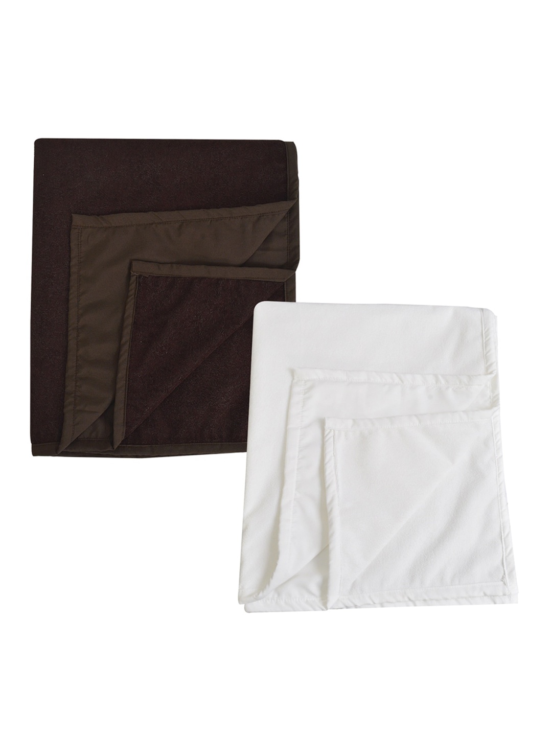 

Adbeni Infants White & Brown 2-Pieces 210 GSM Waterproof Mattress Protectors