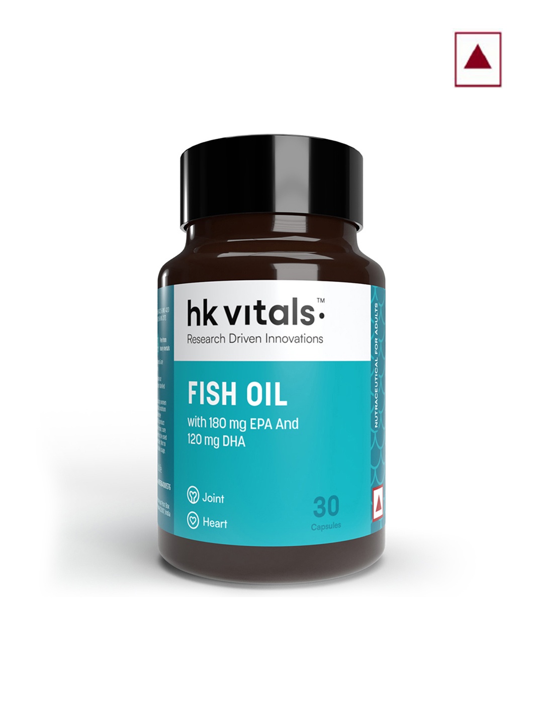 

HK VITALS Fish Oil 1000mg Soft Gelatine Capsules - 30 Capsules, Yellow