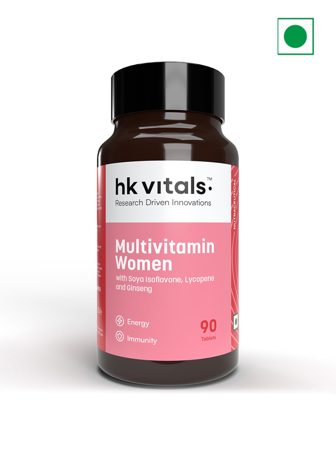 

HK VITALS Multivitamin For Women with Zinc & Vitamin C & D - 90 Tablets, White