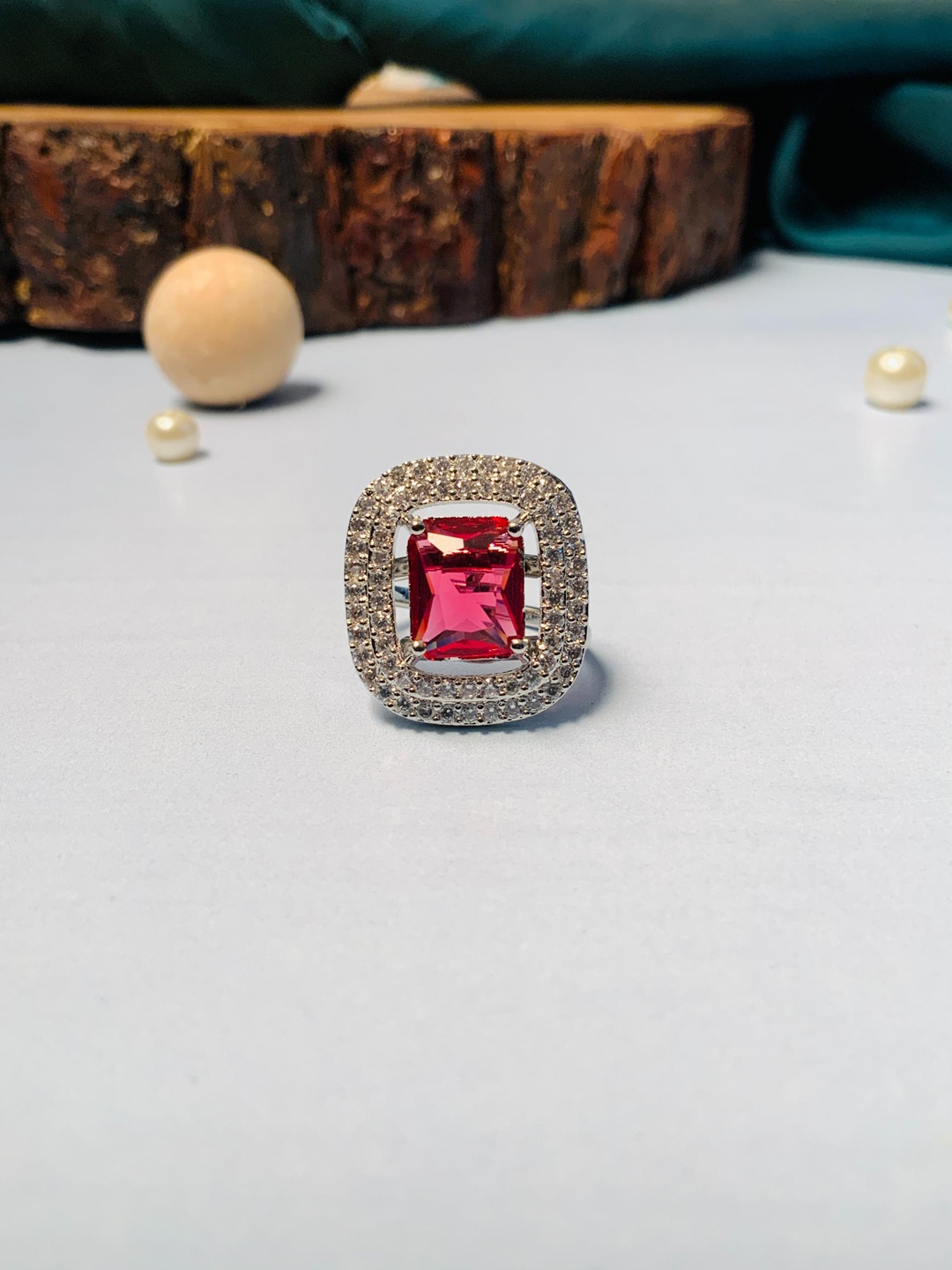 

ABDESIGNS Silver-Plated finger Ring
