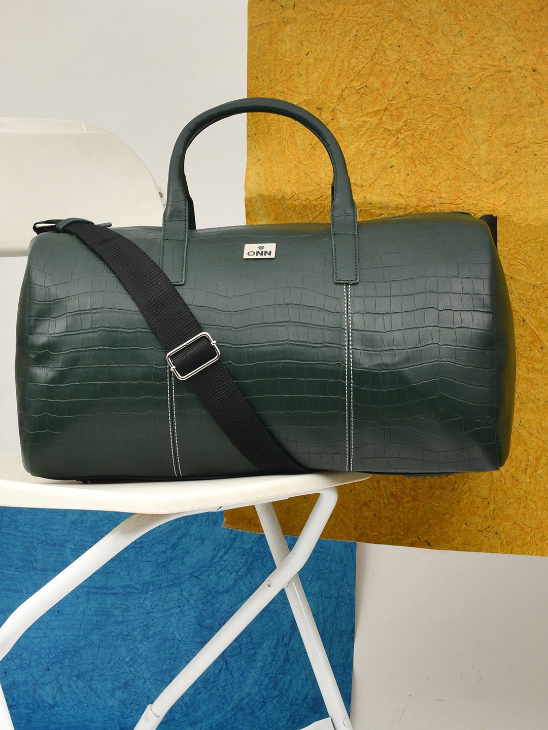 

ONN Textured Duffel Bag, Green