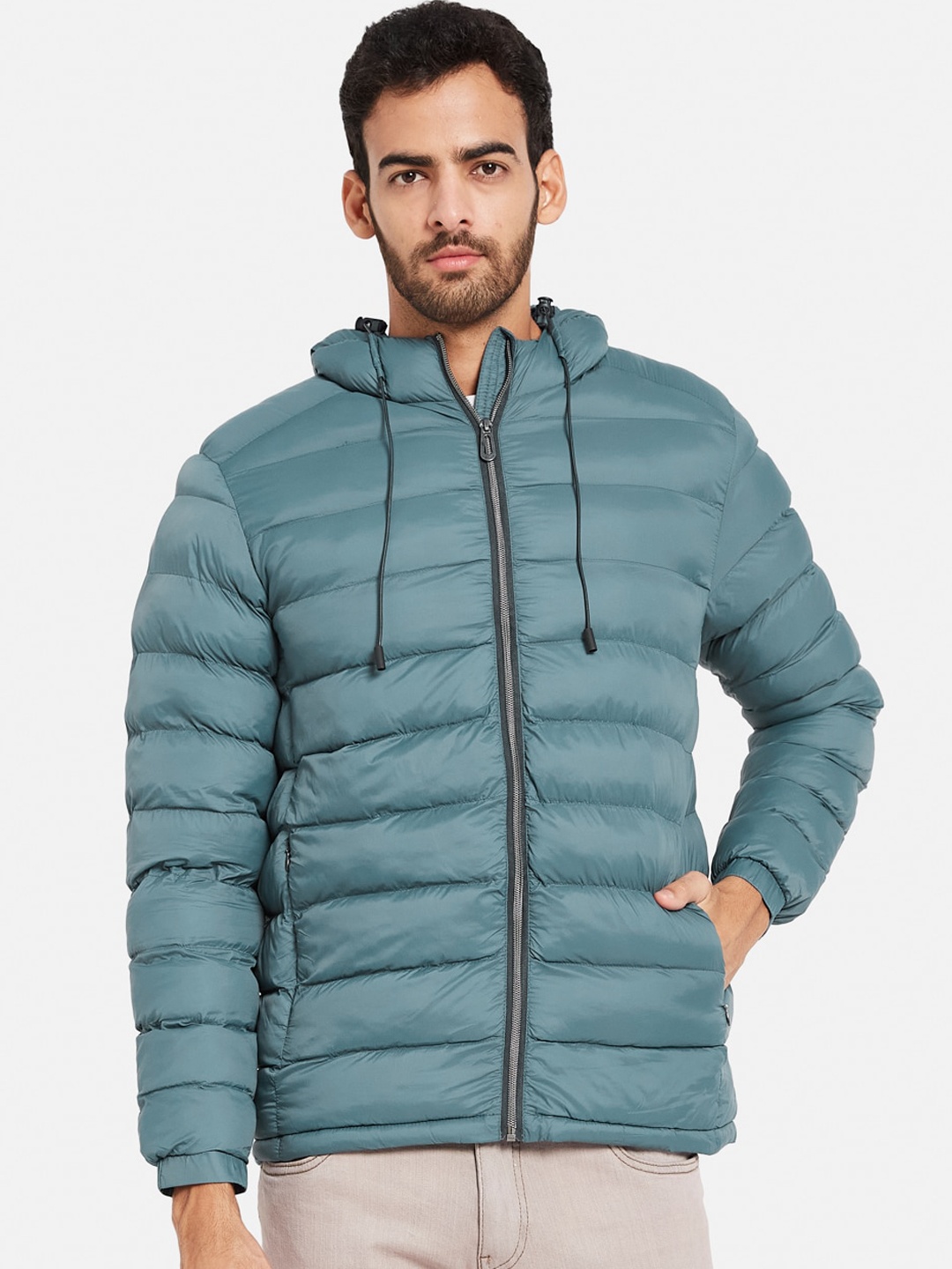 

METTLE Hooded Puffer Jacket, Teal
