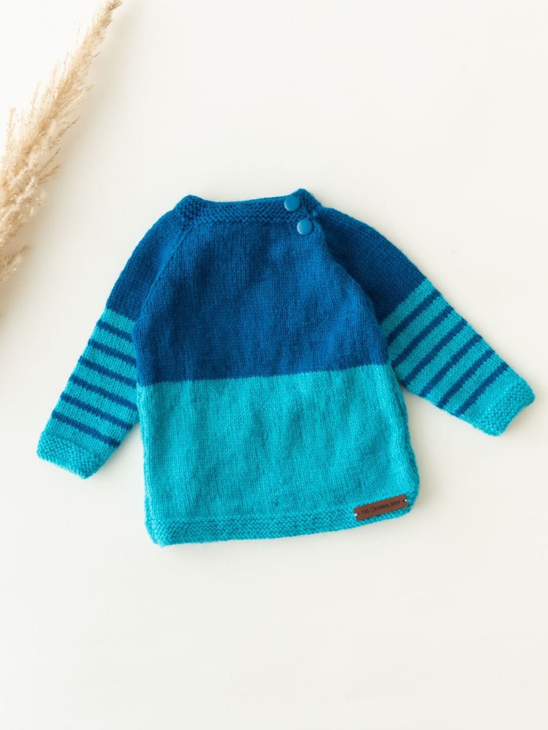

The Original Knit Kids Colourblocked Pullover, Blue