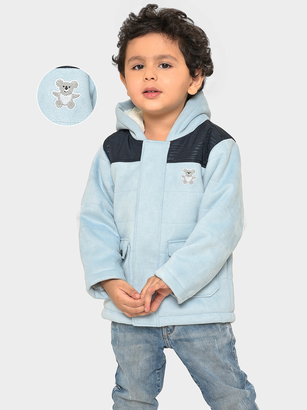 

MiArcus Kids Hooded Cardigan Jacket, Blue