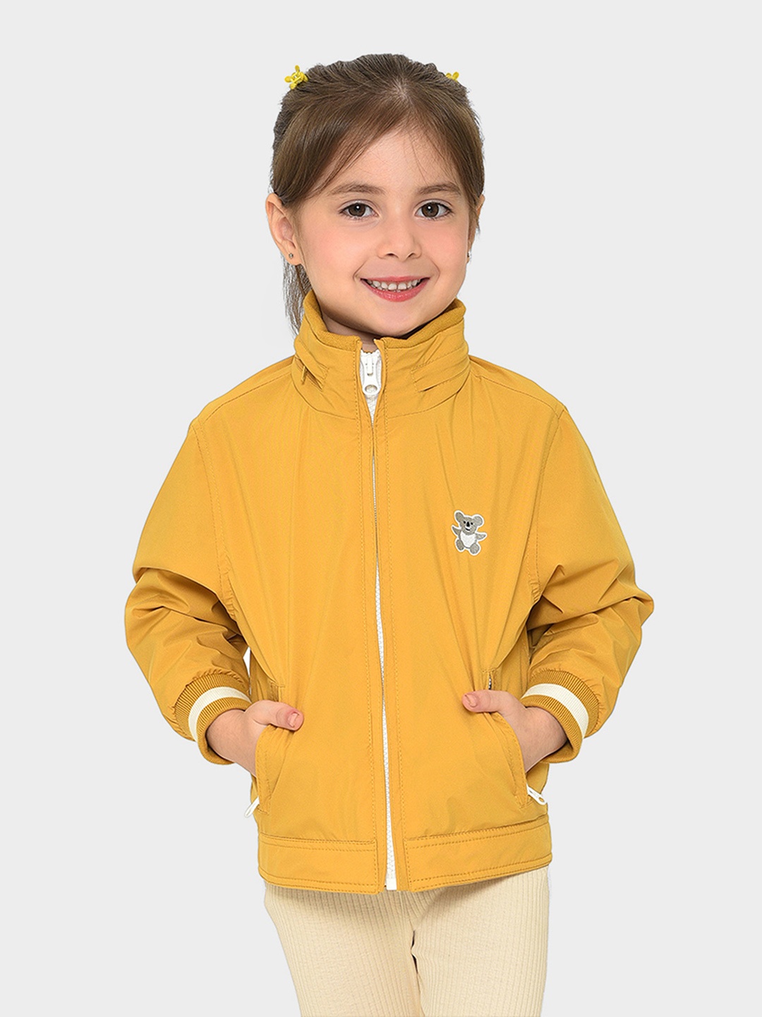 

MiArcus Kids Lightweight Bomber Jacket, Mustard