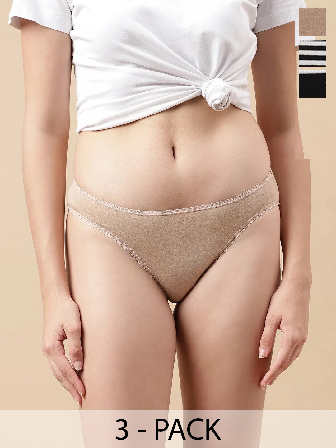

Marks & Spencer Pack Of 3 Low-Rise Cotton Basic Briefs, White