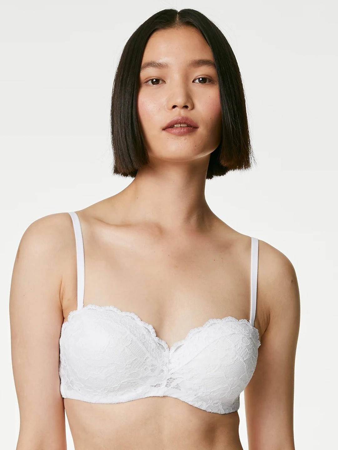 

Marks & Spencer Full Coverage Underwired Lightly Padded Everyday Bra WIth All Day Comfort, White