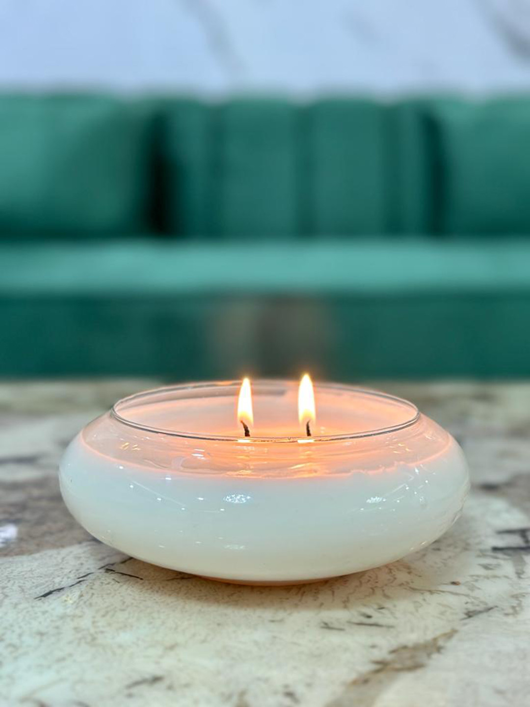 

BS AMOR Rose Fragrance Soy Wax Smoke-Free Candles, Transparent