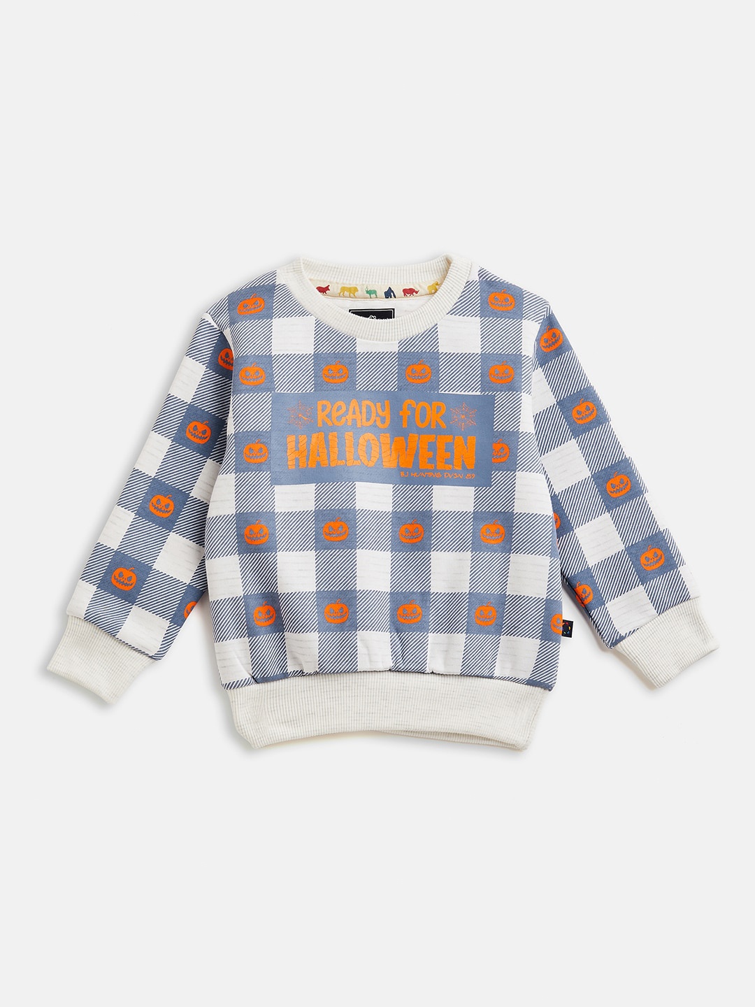 

Ben & Joe Boys Checked Pullover, White