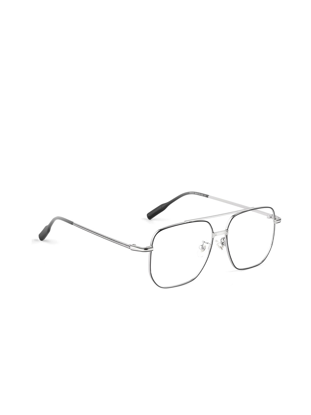

ROYAL SON Unisex Full Rim Square Frames With Screw Fixer, Silver