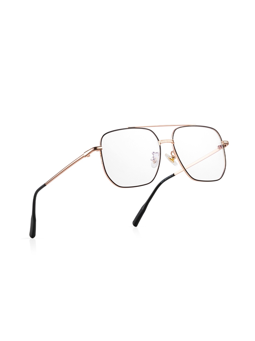 

ROYAL SON Unisex Full Rim Square Frames-SF0088-C3, Black