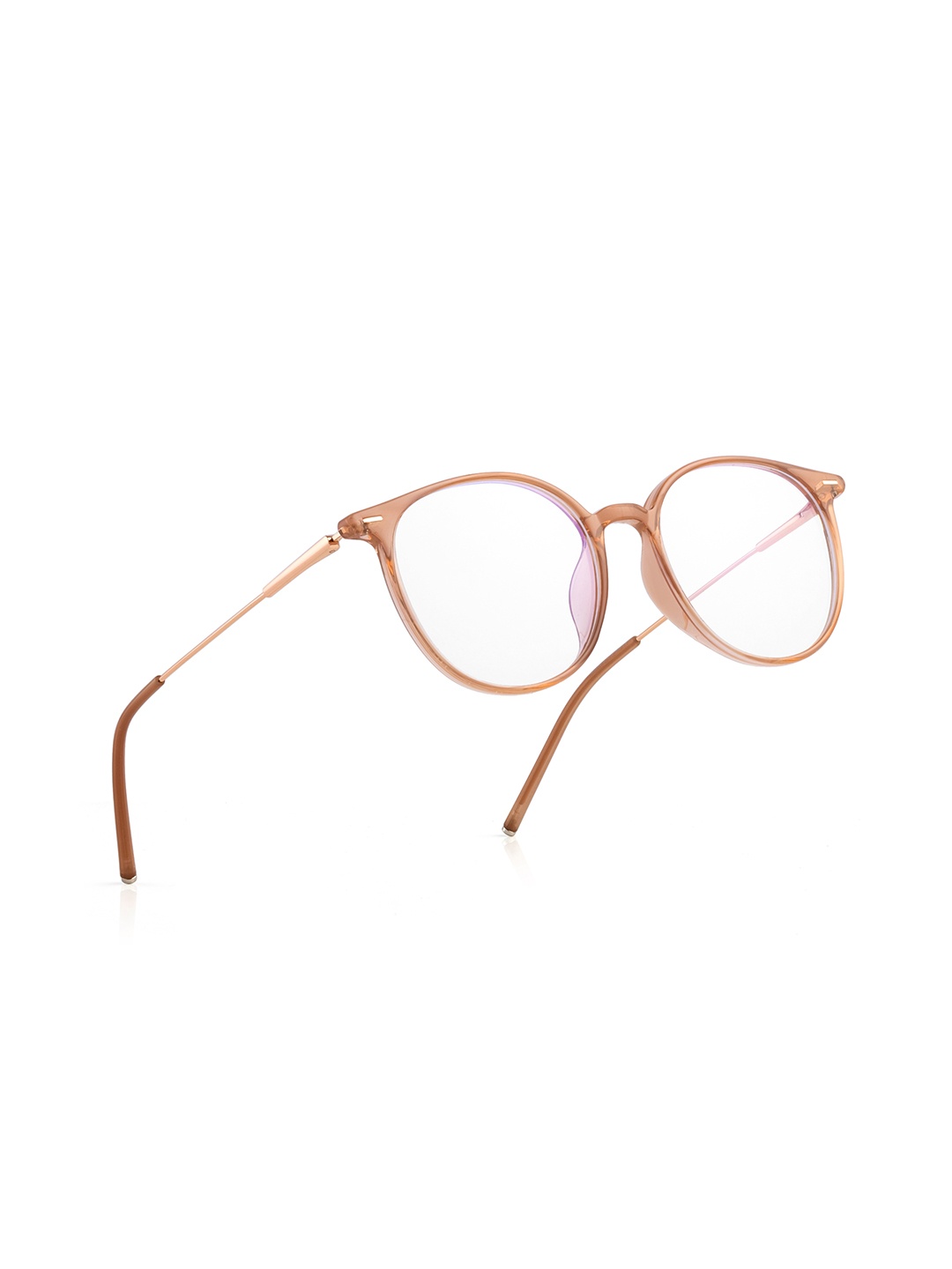 

ROYAL SON Unisex Full Rim Round Frames, Brown