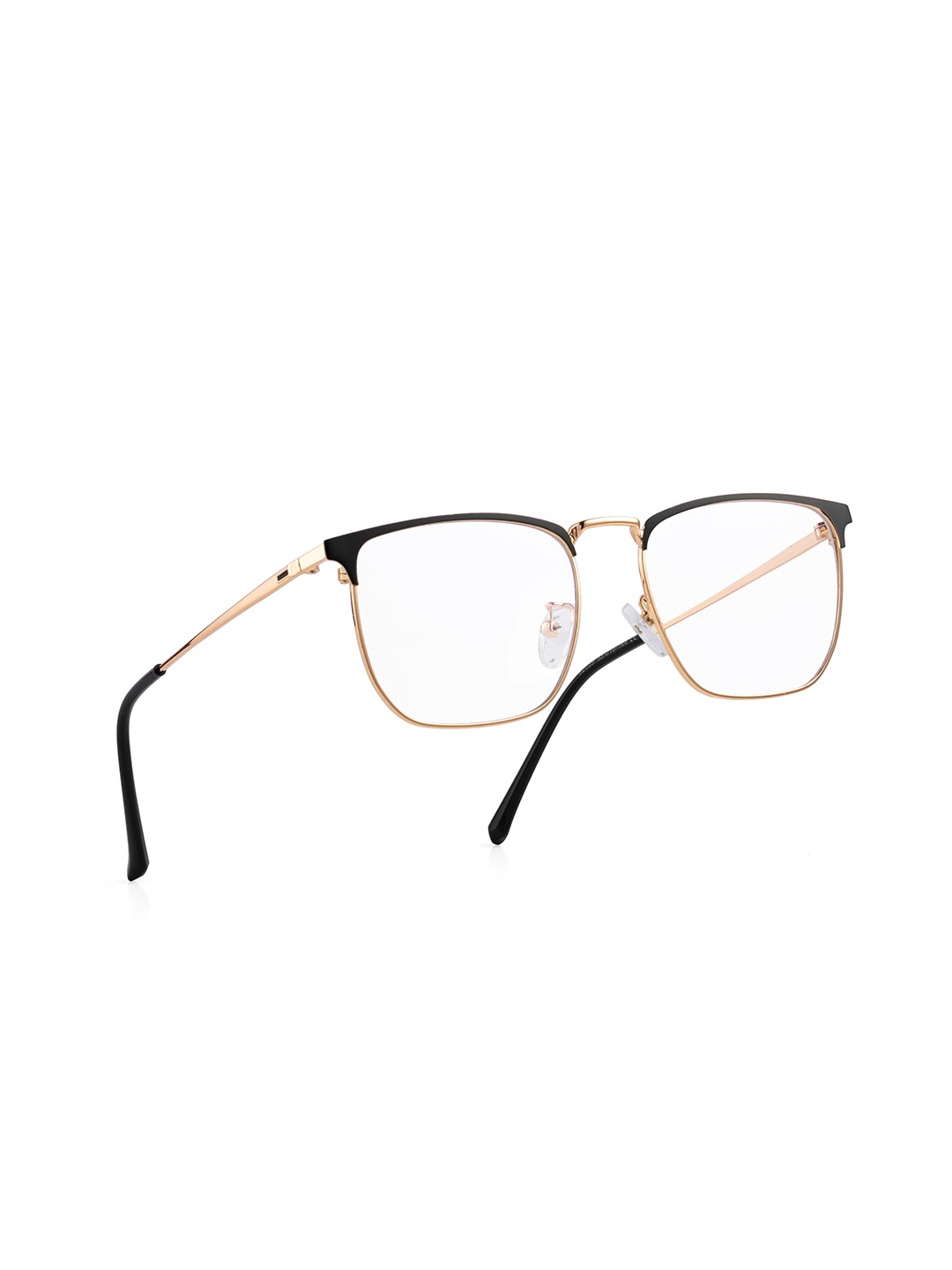 

ROYAL SON Unisex Full Rim Square Frames, Transparent