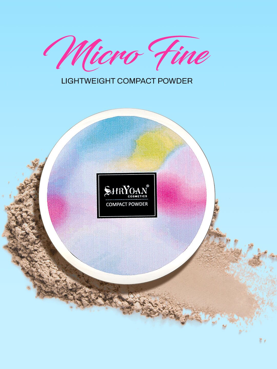 

SHRYOAN 2-In-1 Oil Control Micro Fine Lightweight Compact Powder - Beige 02