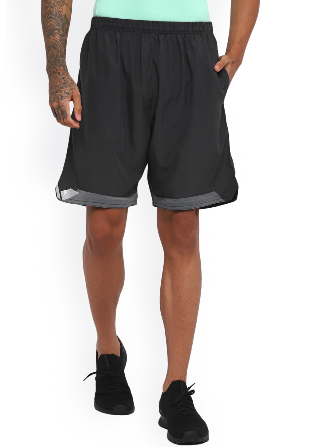

NIVIA Men High-Rise Regular Shorts, Grey