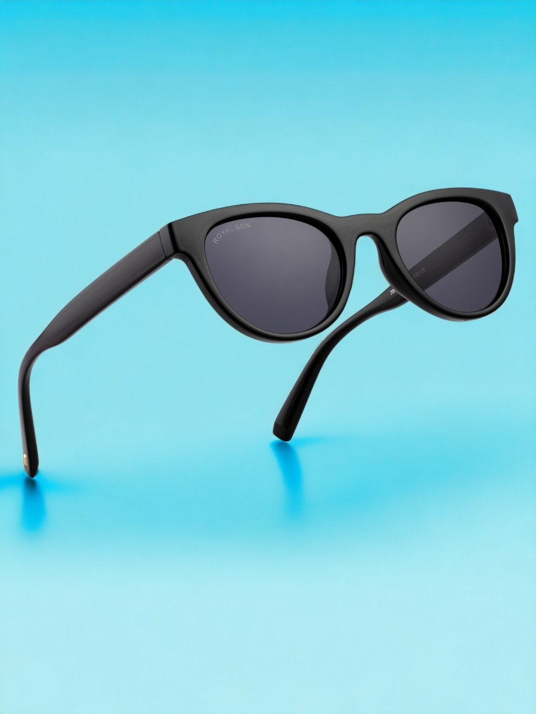 

ROYAL SON Women Cateye Sunglasses With UV Protected Lens CHI00166-C1, Black