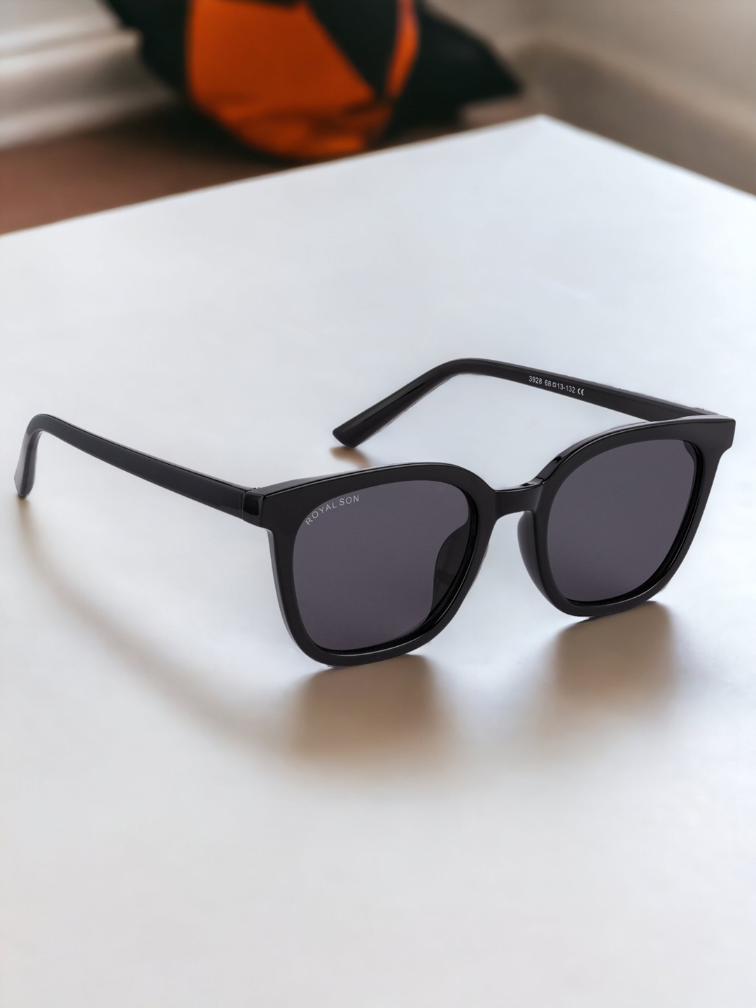 

ROYAL SON Women Square Sunglasses with UV Protected Lens CHI00165-C1, Black