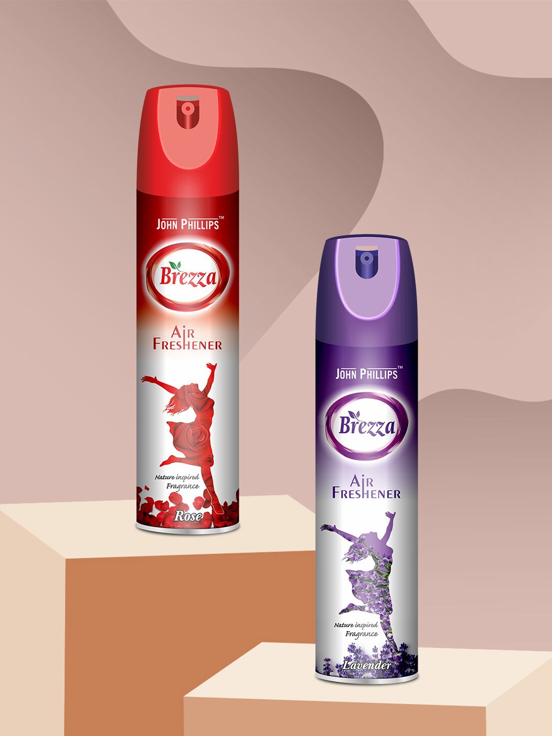 

JOHN PHILLIPS Red 2-Pieces Rose & Lavender Room Air Freshener 234 ml Each