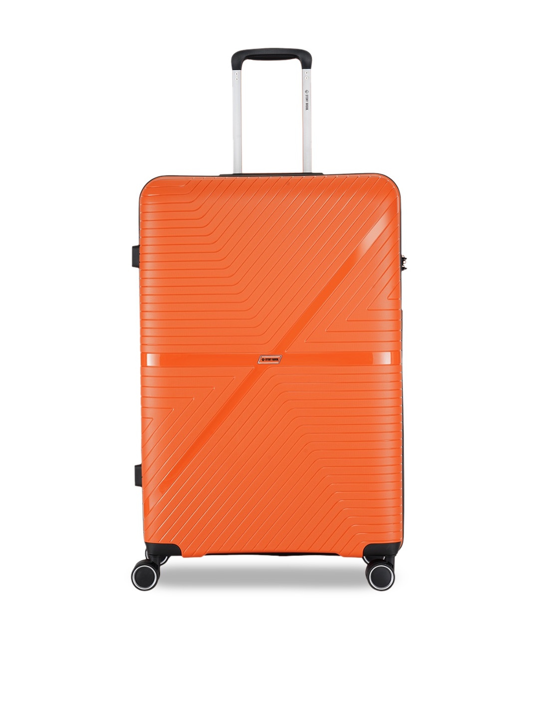 

Stony Brook by Nasher Miles Axis Textured Hard-Sided Large Trolley Suitcase, Orange