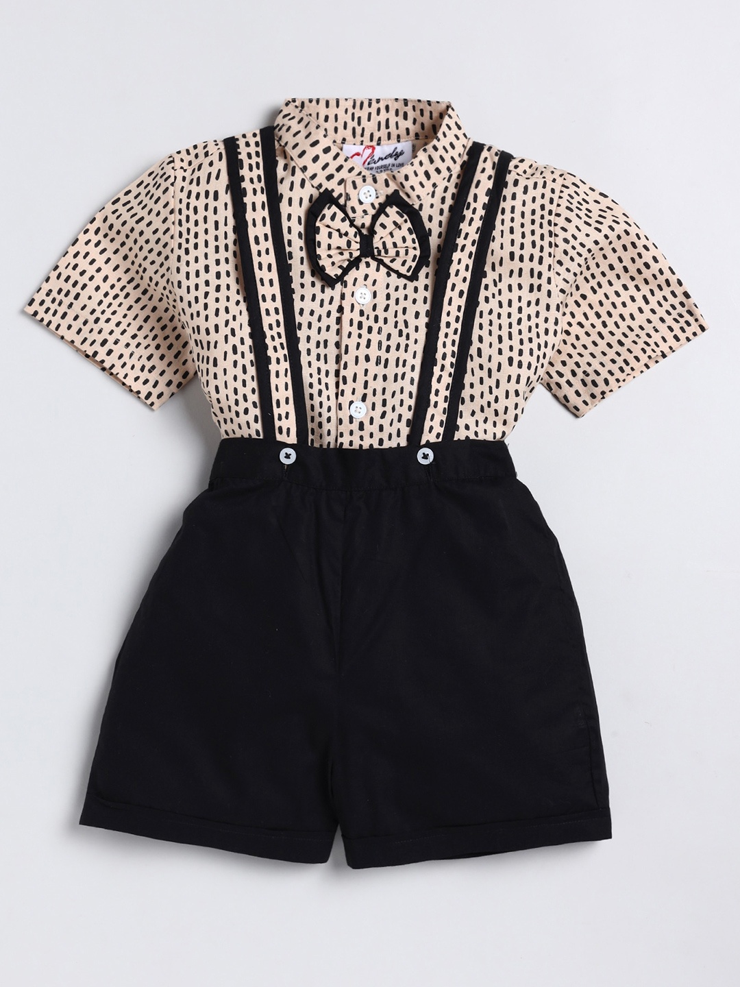 

BAESD Boys Printed Cotton Clothing Set, Black