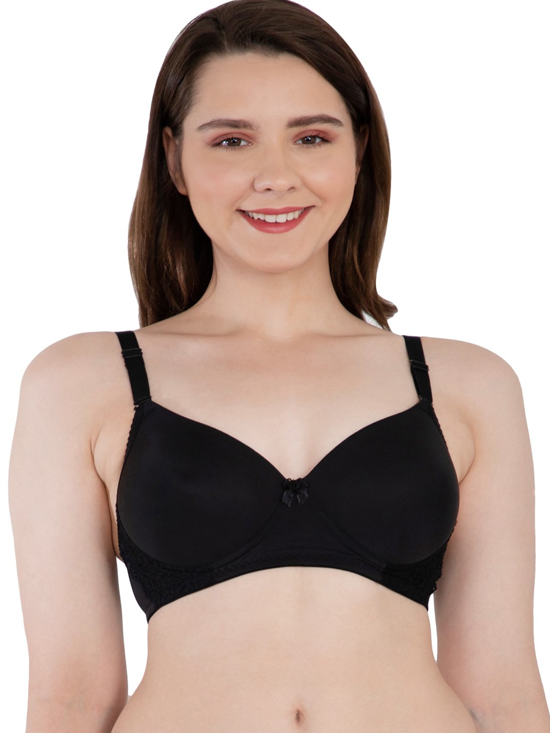 

Eve's Beauty Full Coverage Lightly Padded T-shirt Bra With All Day Comfort, Black