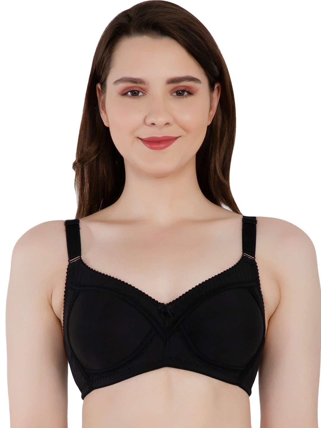 

Eve's Beauty Full Coverage Lightly Padded Bra All Day Comfort, Black