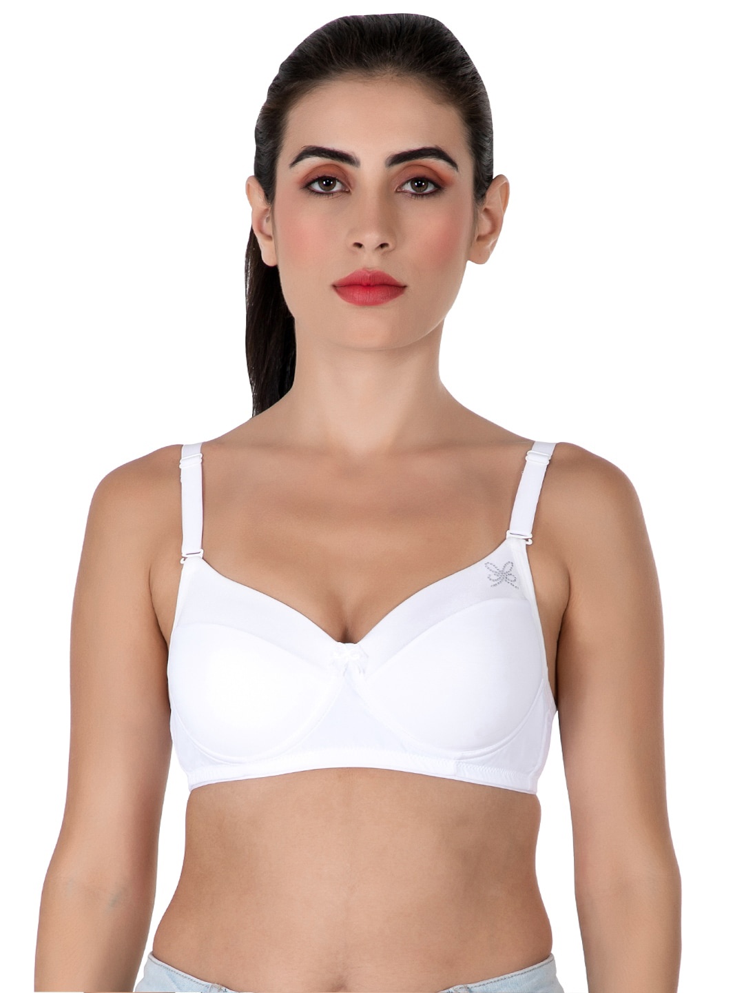 

LACYLUXE Lightly Padded Full Coverage T-shirt Bra With All Day Comfort, White
