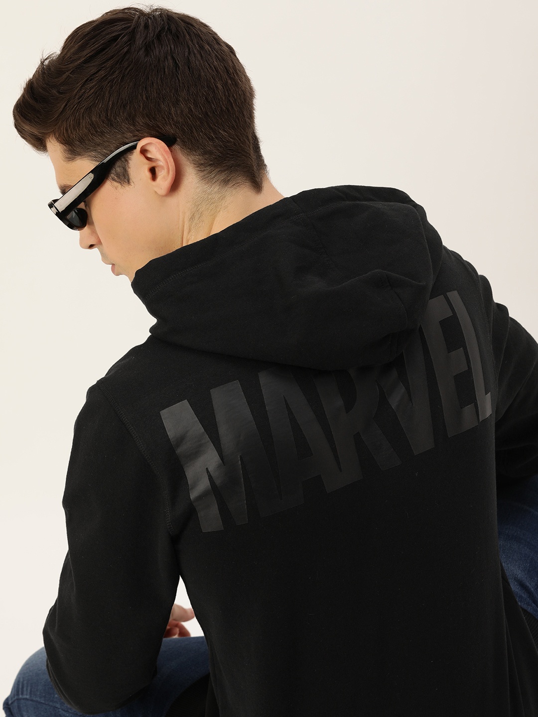

Kook N Keech Men Typography Printed Hooded Sweatshirt, Black