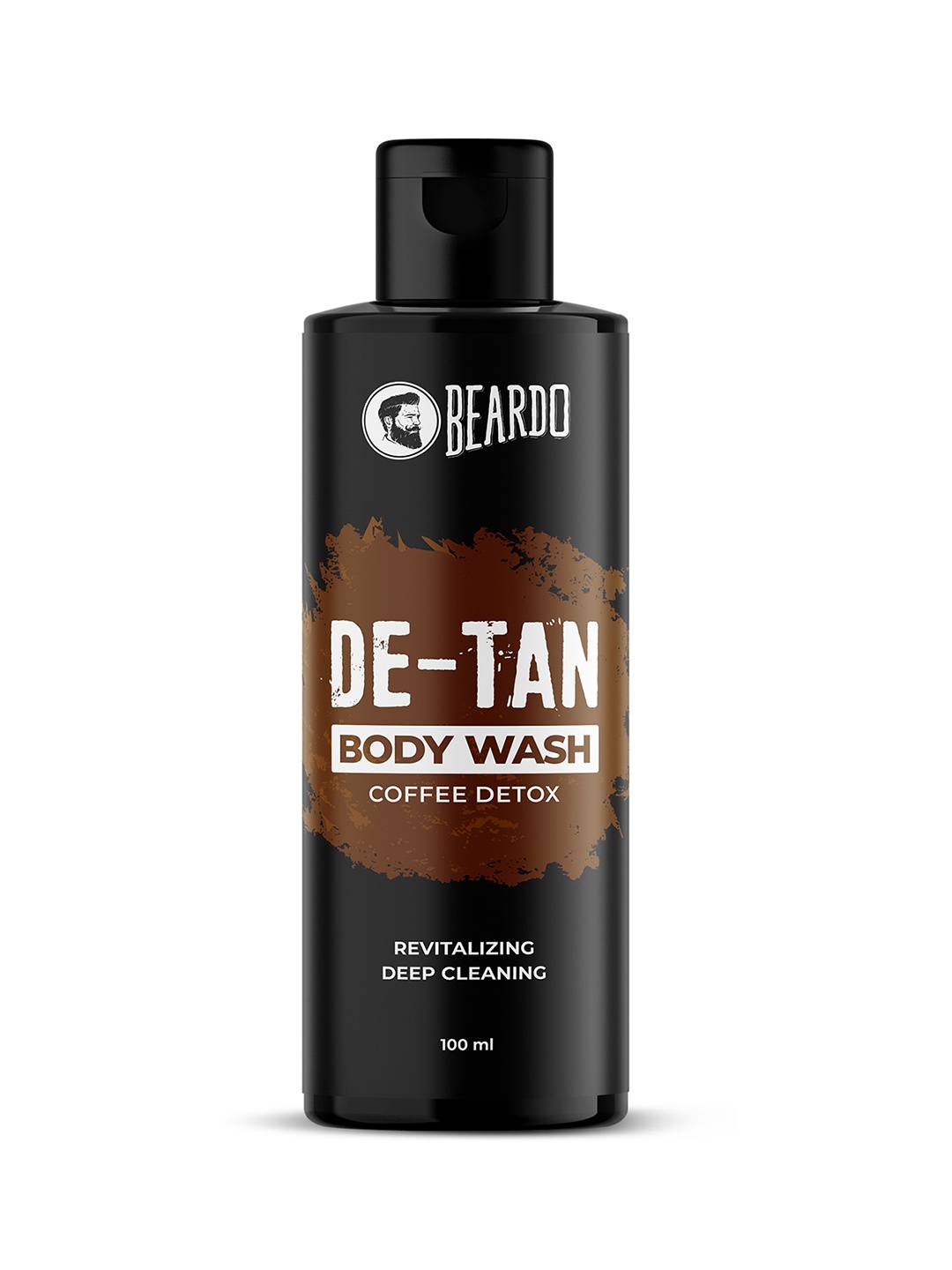 

BEARDO Men De-Tan Body Wash - Coffee Detox & Aloe Vera - 100ml, Black