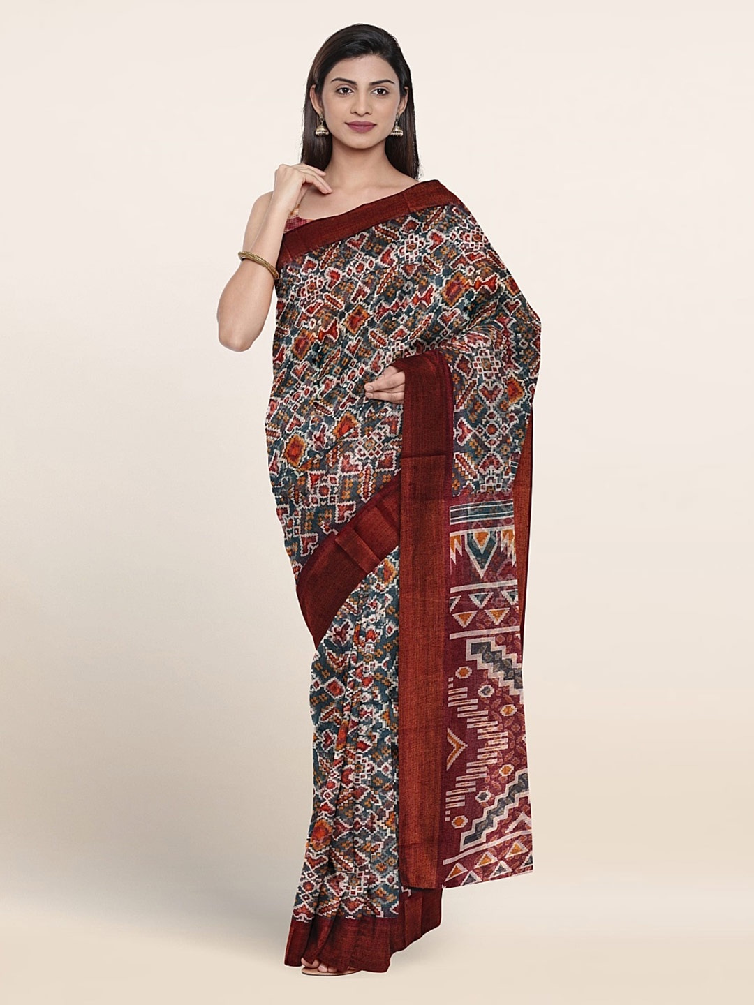 

Pothys Ethnic Motifs Saree, Blue
