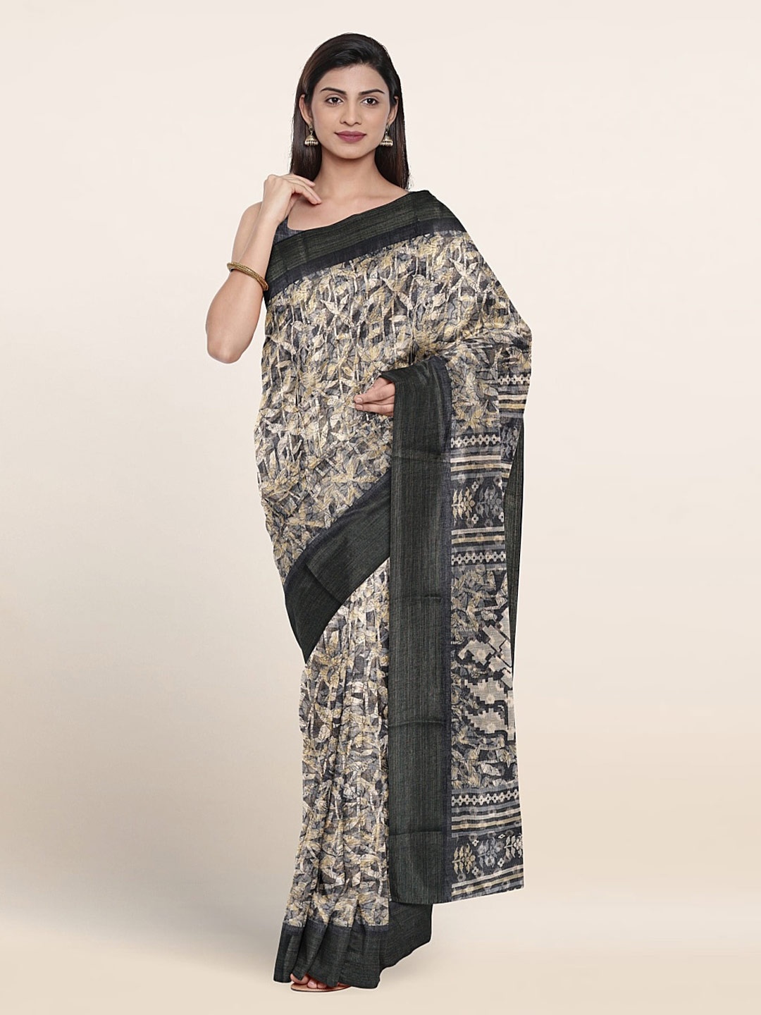 

Pothys Floral Printed Saree, Blue