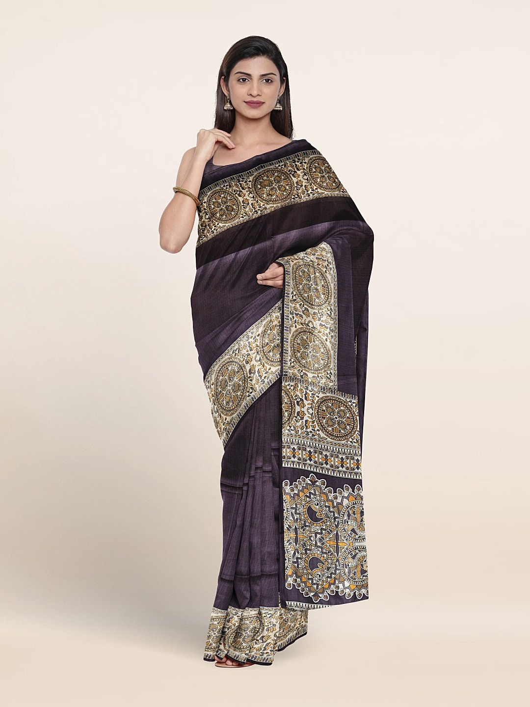 

Pothys Cotton Blend Saree, Blue