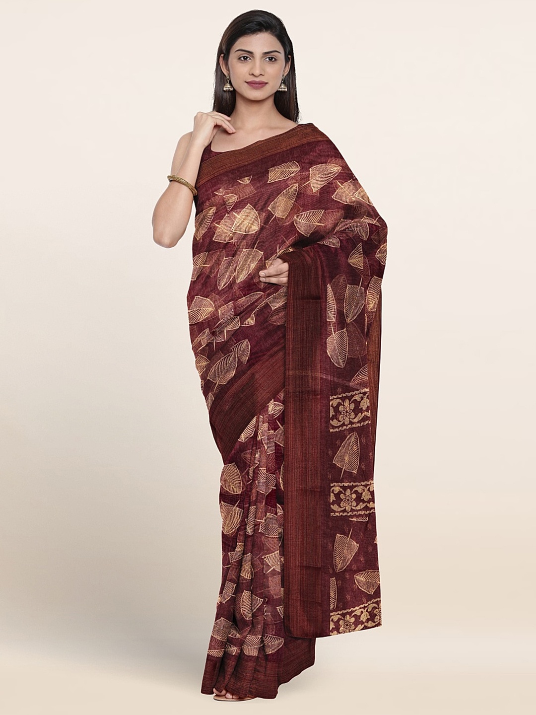 

Pothys Abstract Printed Saree, Purple