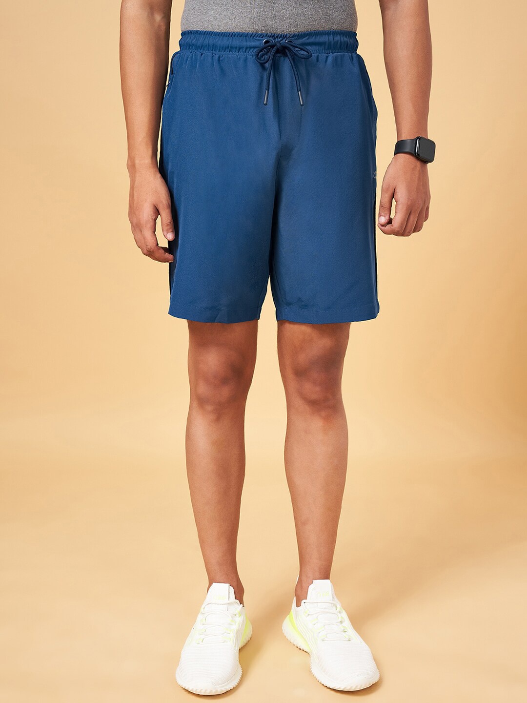 Ajile by Pantaloons Men Slim Fit Outdoor Sports Shorts, Teal